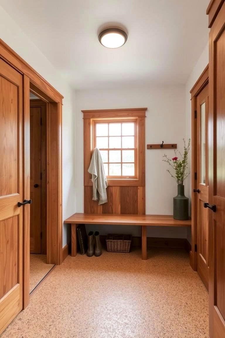 Cozy Cork Flooring for Comfort - 24 Mudroom Floor Ideas