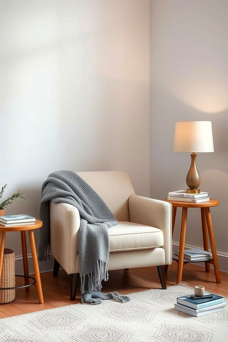 Cozy Corner Creating a Reading Nook - 24 Grey and Beige Living Room Ideas