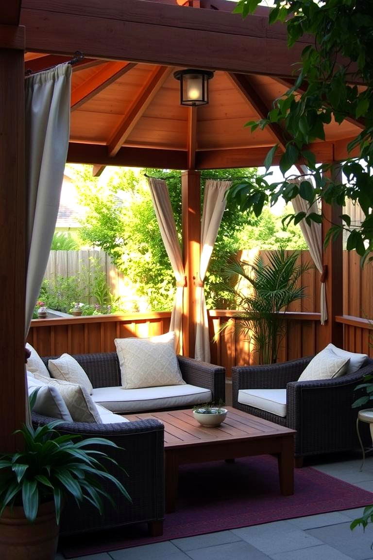 Cozy Corner Gazebo - 24 patio with a gazebo ideas