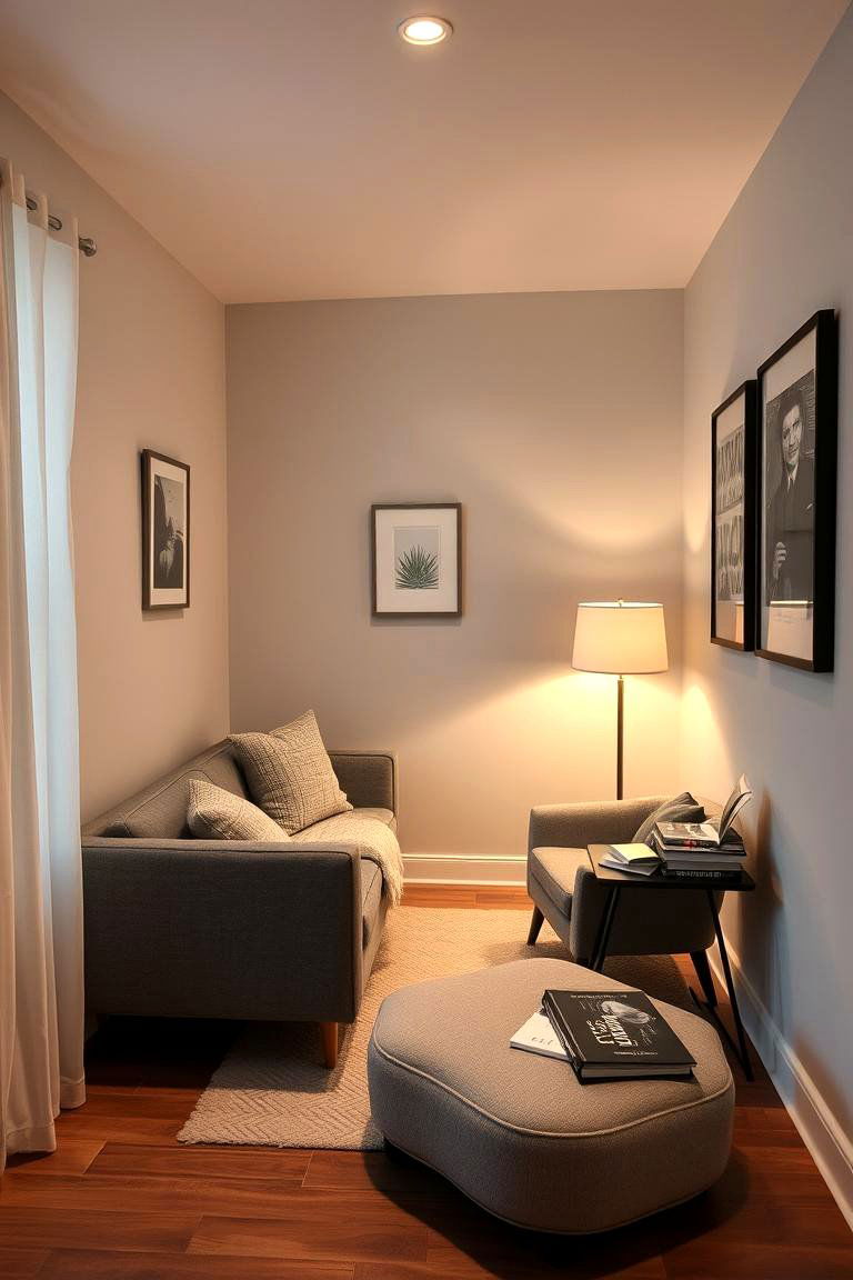 Cozy Corner Nook - 24 Grey Couch Living Room Ideas
