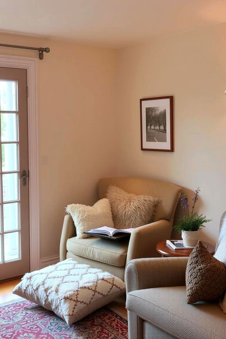 Cozy Corner Nooks - 24 Budget Apartment Living Room Ideas