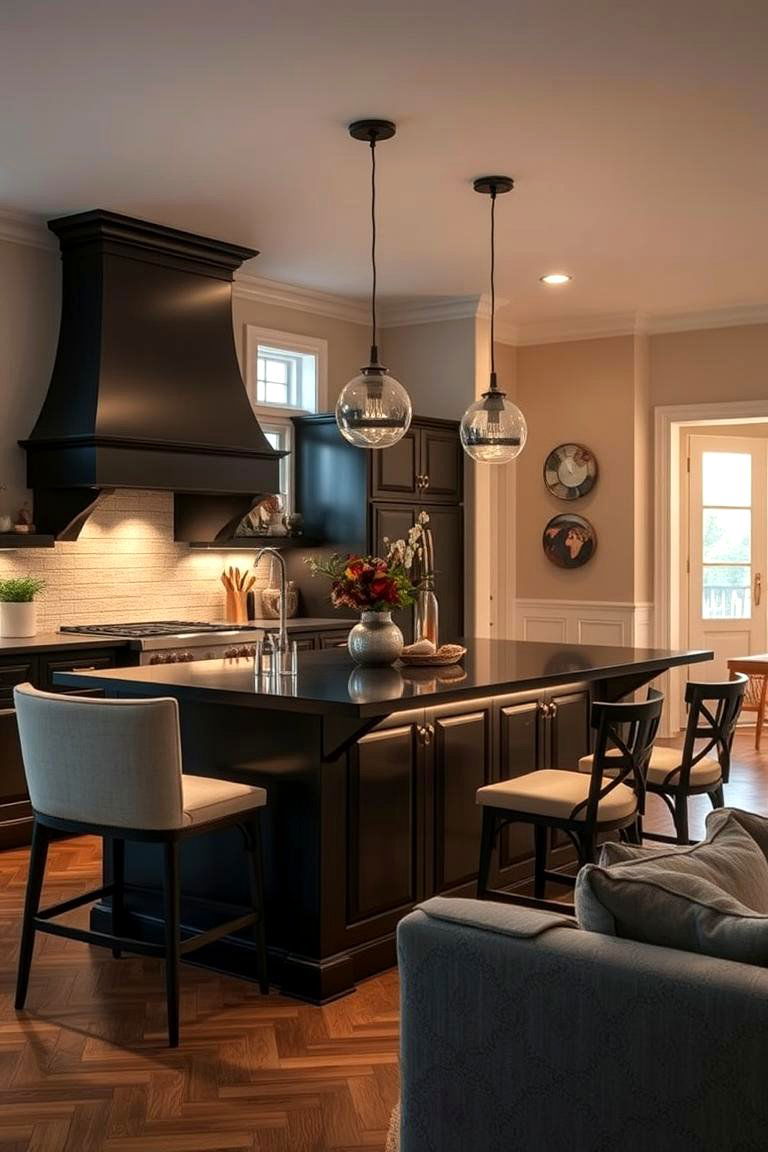 Cozy Corner Retreat - 24 Black Kitchen Islands