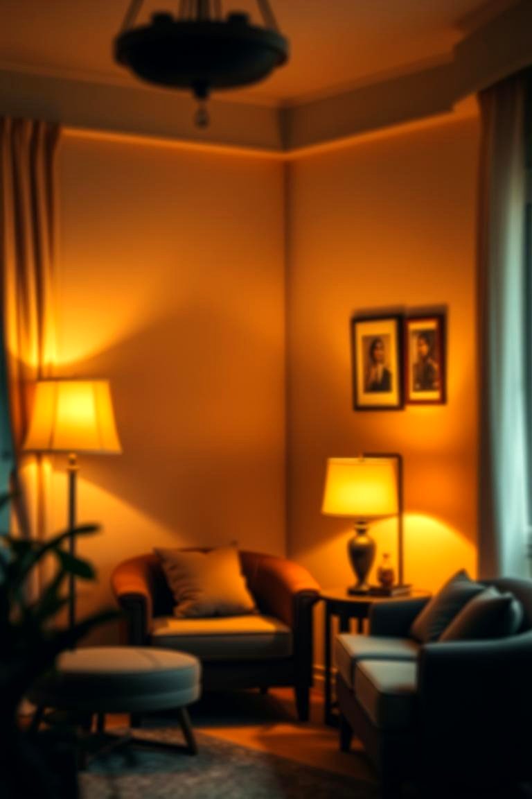 Cozy Corner with Soft Lighting - 24 Corner Decoration Ideas
