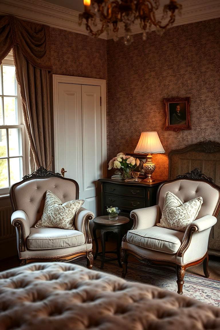 Cozy Corners with Traditional Flair - 24 Victorian Bedroom Ideas