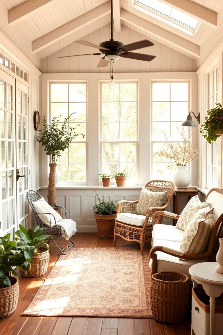Cozy Country Charm - 24 Rustic Sunroom Ideas