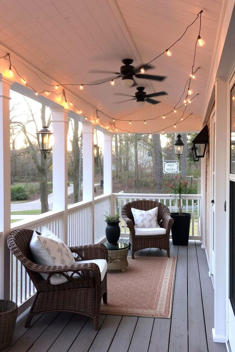 Cozy Covered Porch - 24 2nd Floor Deck Ideas