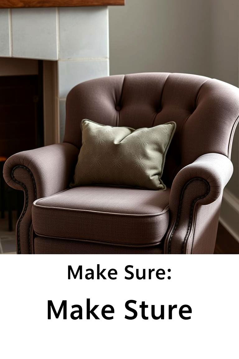 Cozy Cushioned Armchair - 24 Chairs in Front of Fireplace Ideas