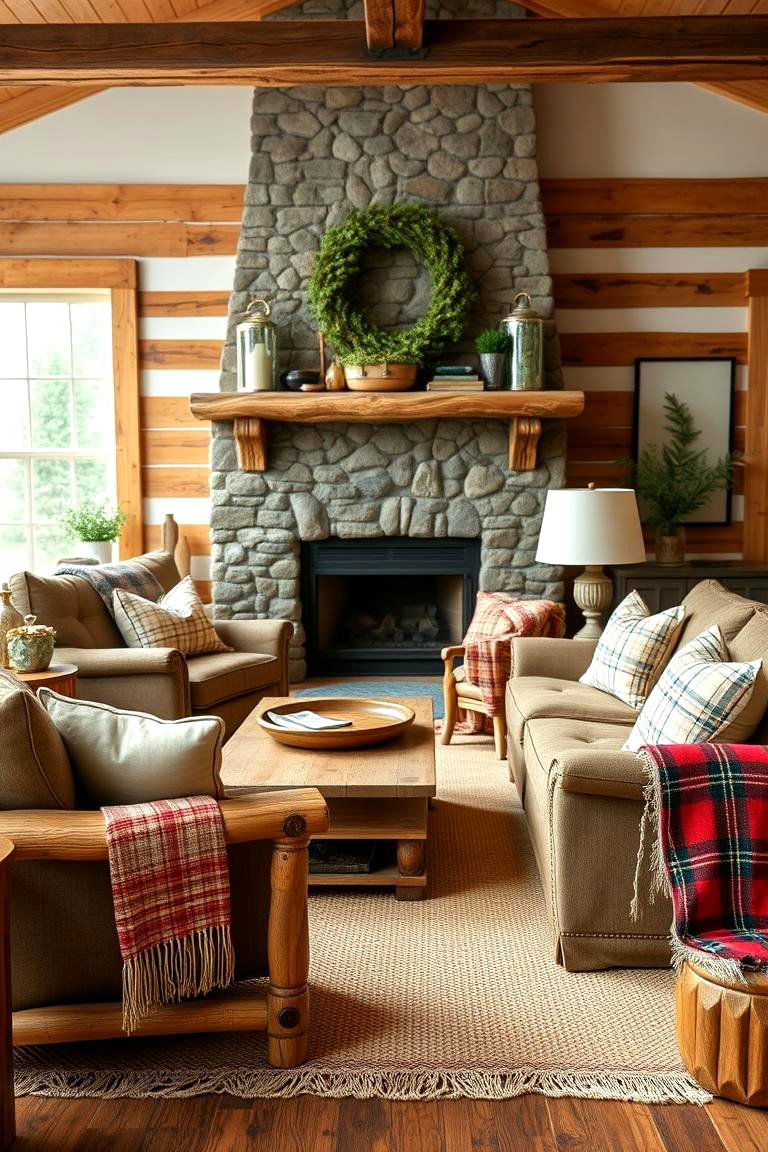 Cozy Farmhouse Charm - 24 Country Living Room Ideas
