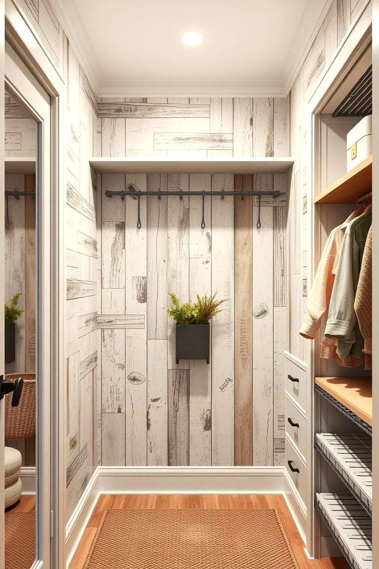 Cozy Farmhouse Charm - 24 Closet Wallpaper Ideas