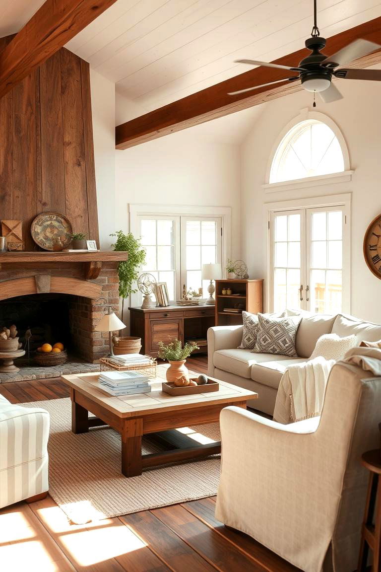 Cozy Farmhouse Living - 24 Magnolia Living Room Ideas