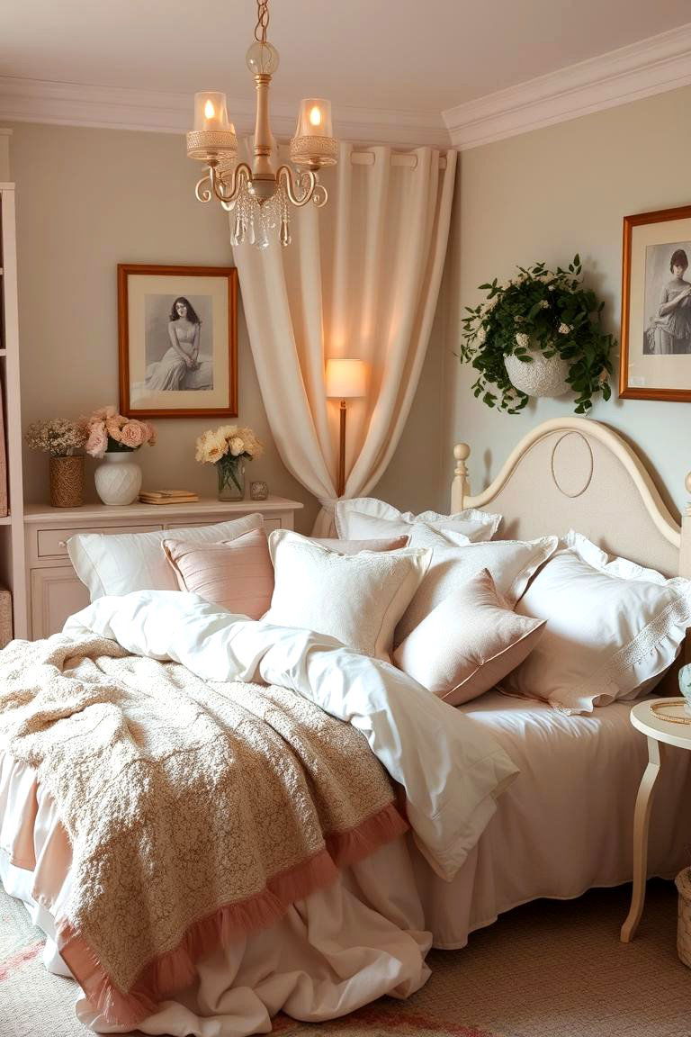 Cozy Feminine Chic - 24 Bedroom Ideas for Women