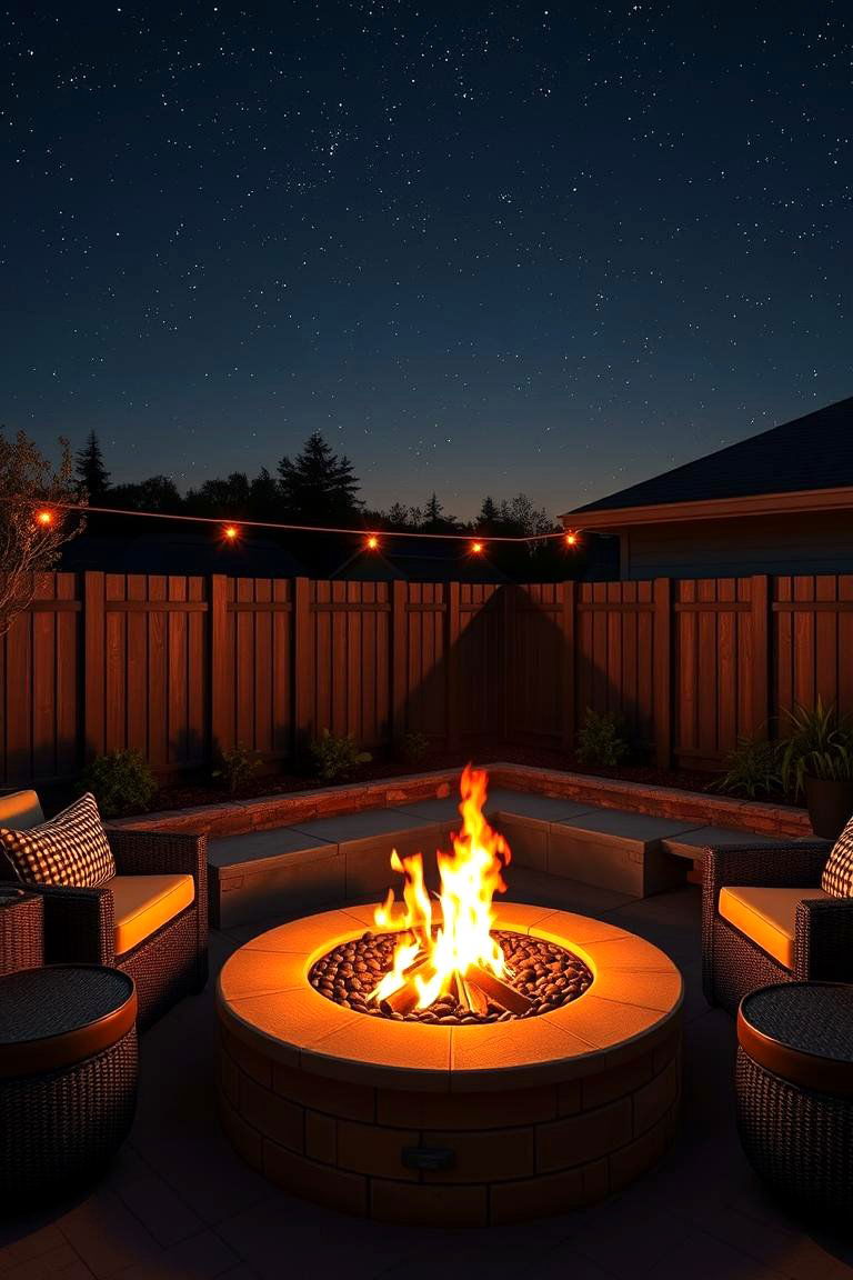 Cozy Fire Pit Corner - 24 Small Patio Ideas