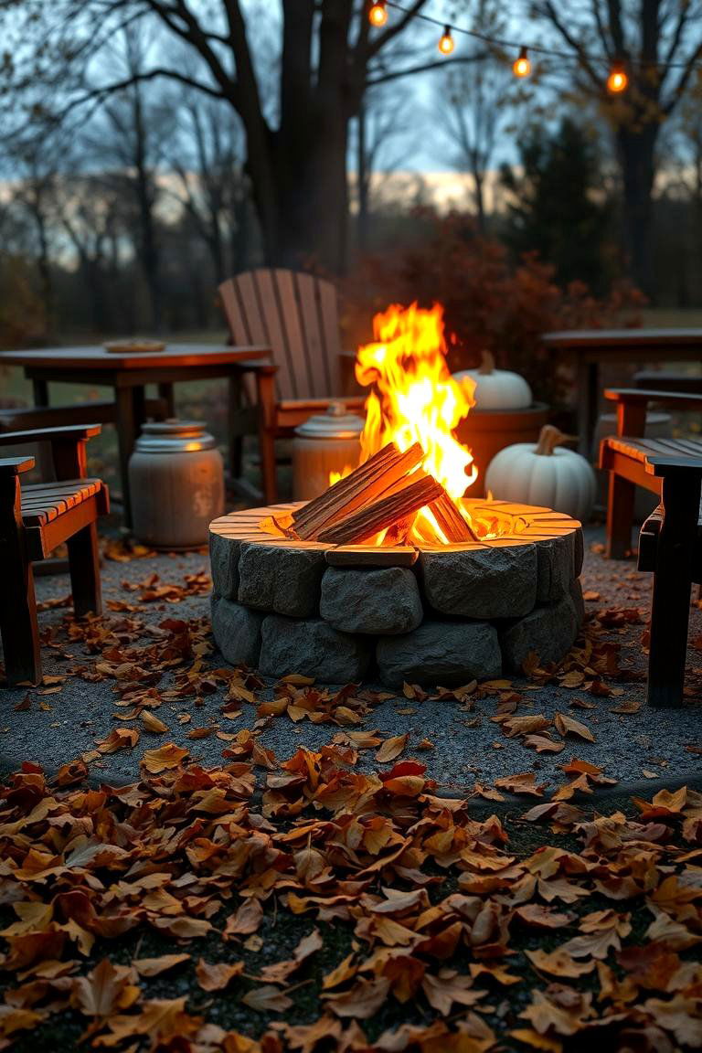 Cozy Fire Pit Retreat - 24 Fall Garden Ideas