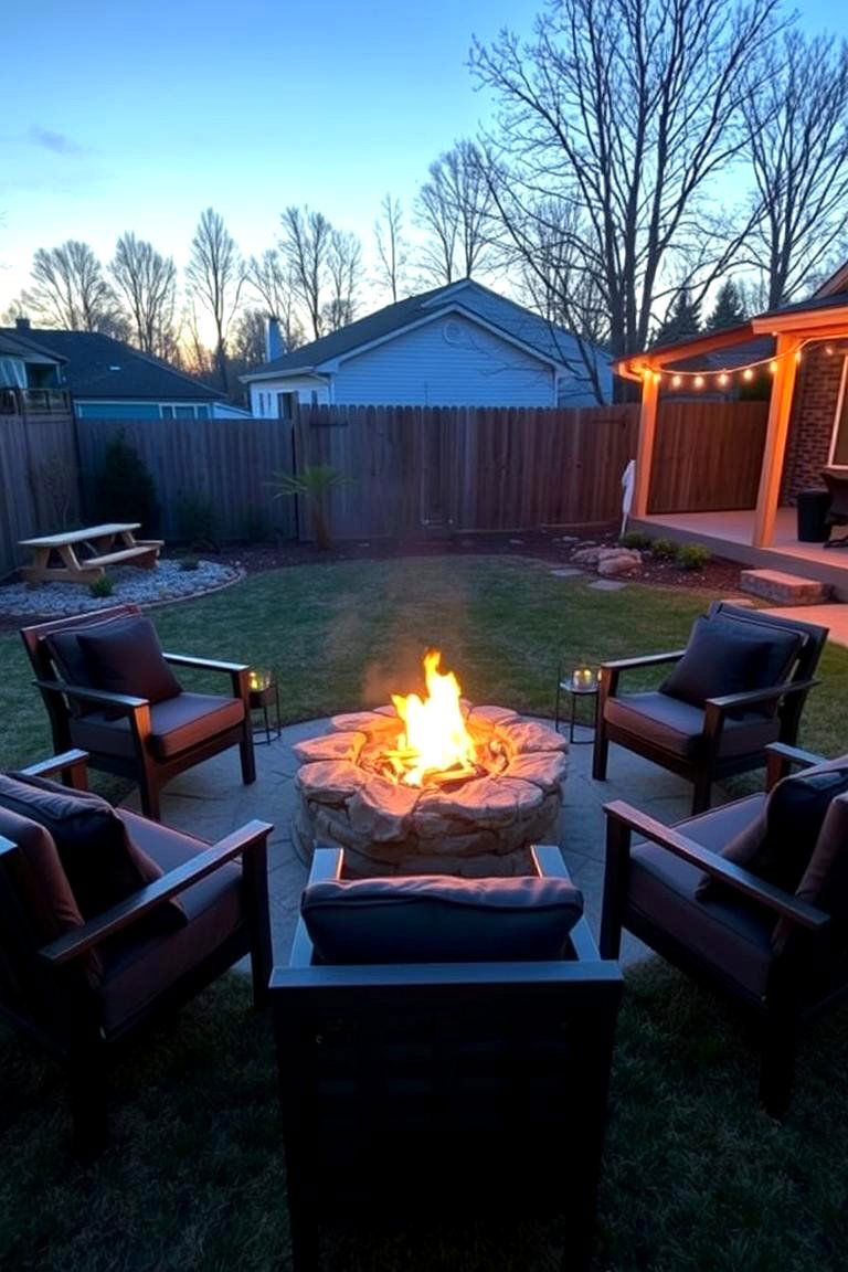 Cozy Fire Pit Seating - 24 Outdoor Furniture Ideas