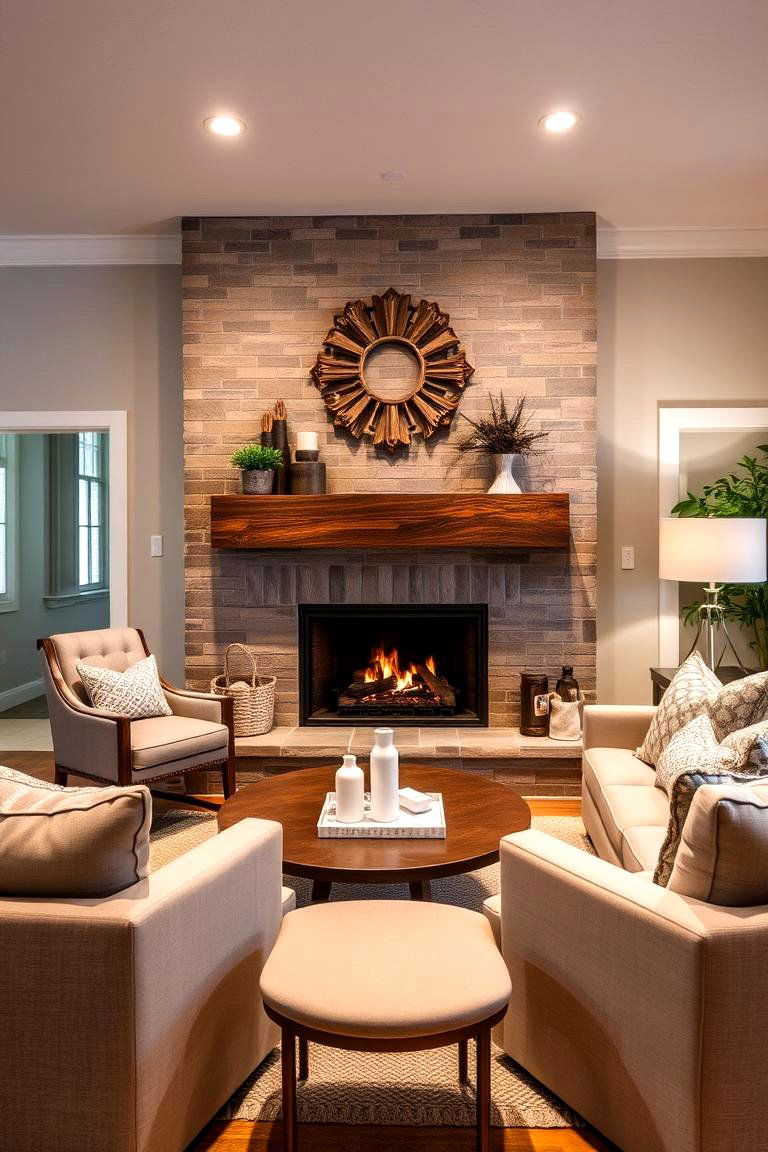 Cozy Fireplace Den - 24 Den Ideas