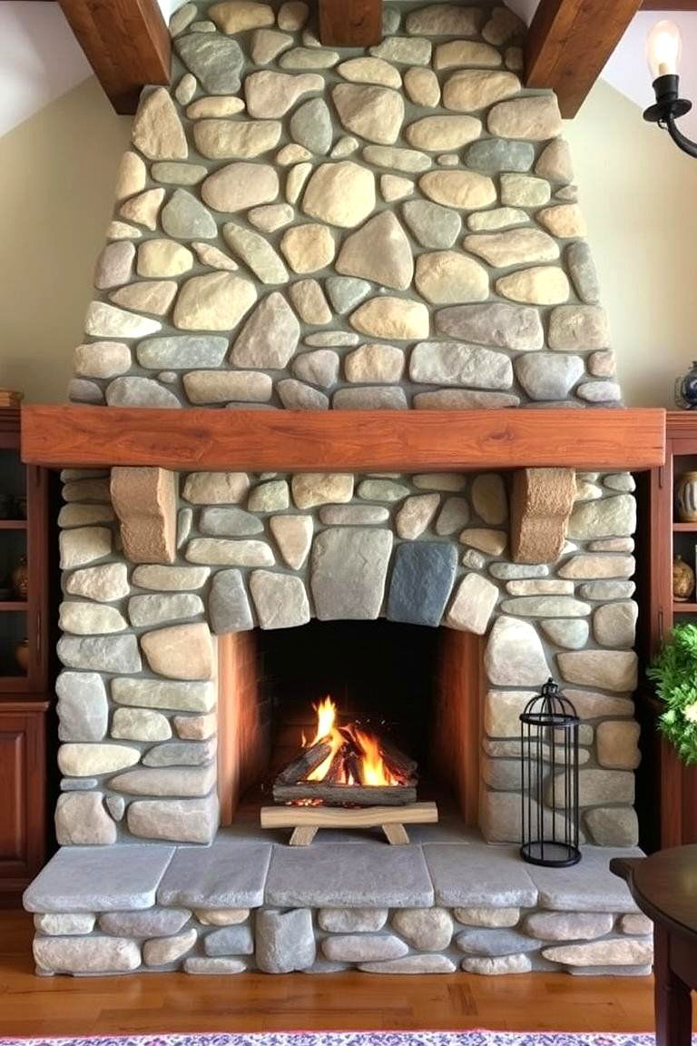 Cozy Fireplace for Ambiance - 24 Modern Farmhouse Dining Room Ideas