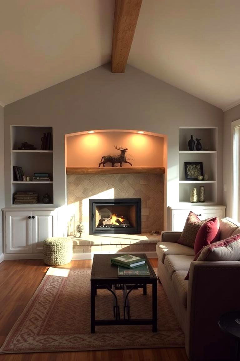 Cozy Fireside Nook - 24 Hunting Bedroom Ideas