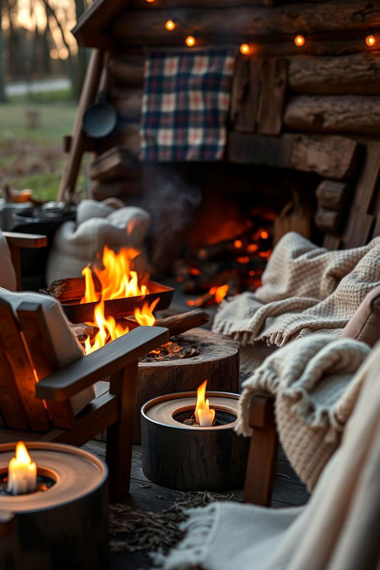 Cozy Fireside Reception Wedding - 24 Casual Wedding Ideas