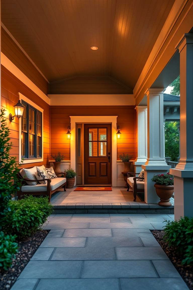 Cozy Front Porch - 24 Craftsman Style House Exterior Ideas