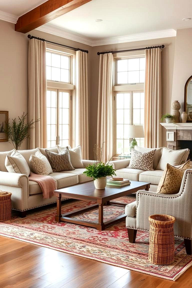 Cozy Greige Family Room Comfort - 24 Greige Interior Design Ideas