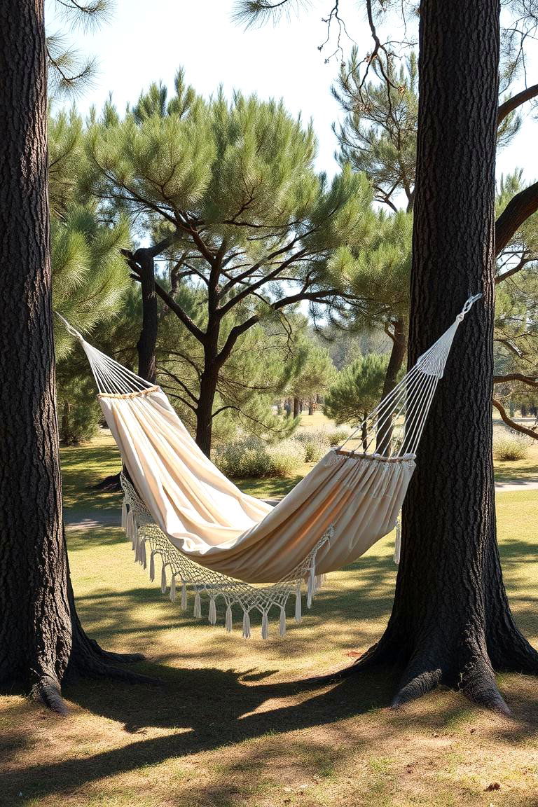 Cozy Hammock Haven - 24 Large Backyard Ideas