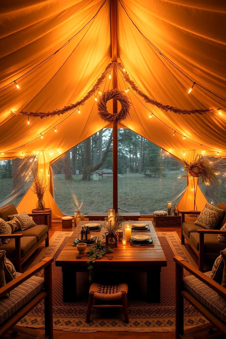 Cozy Heated Tent Affair - 24 Winter Wedding Ideas