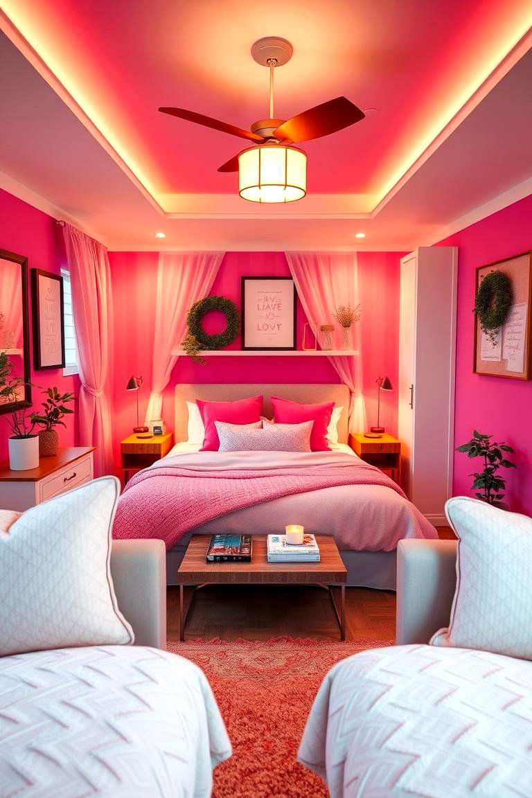 Cozy Hot Pink Retreat - 24 Hot Pink Bedroom Ideas