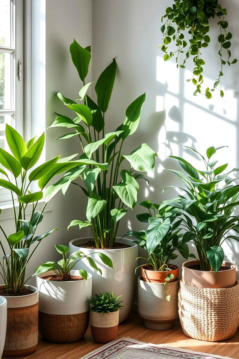 Cozy Indoor Plant Nook - 24 Scandinavian Entryway Ideas