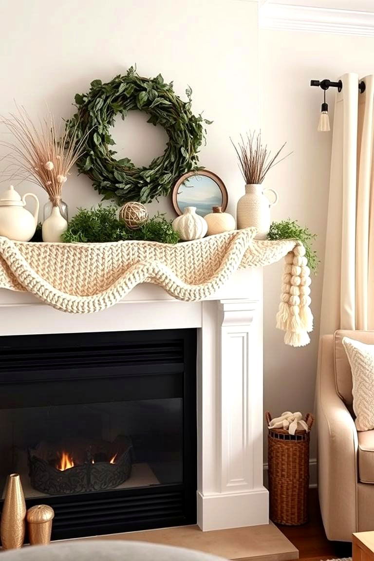 Cozy Knit or Crochet Garland - 24 Mantel Garland Ideas