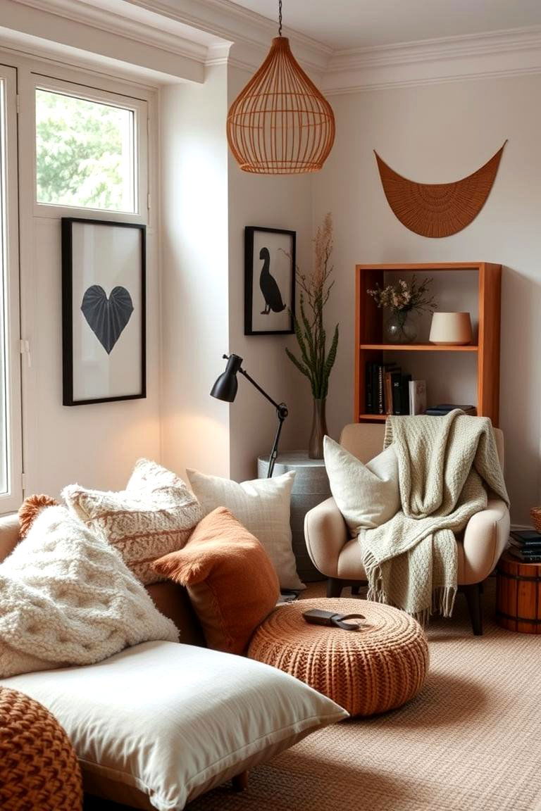 Cozy Lounge Corners - 24 Minimalist Modern Boho Living Room Ideas