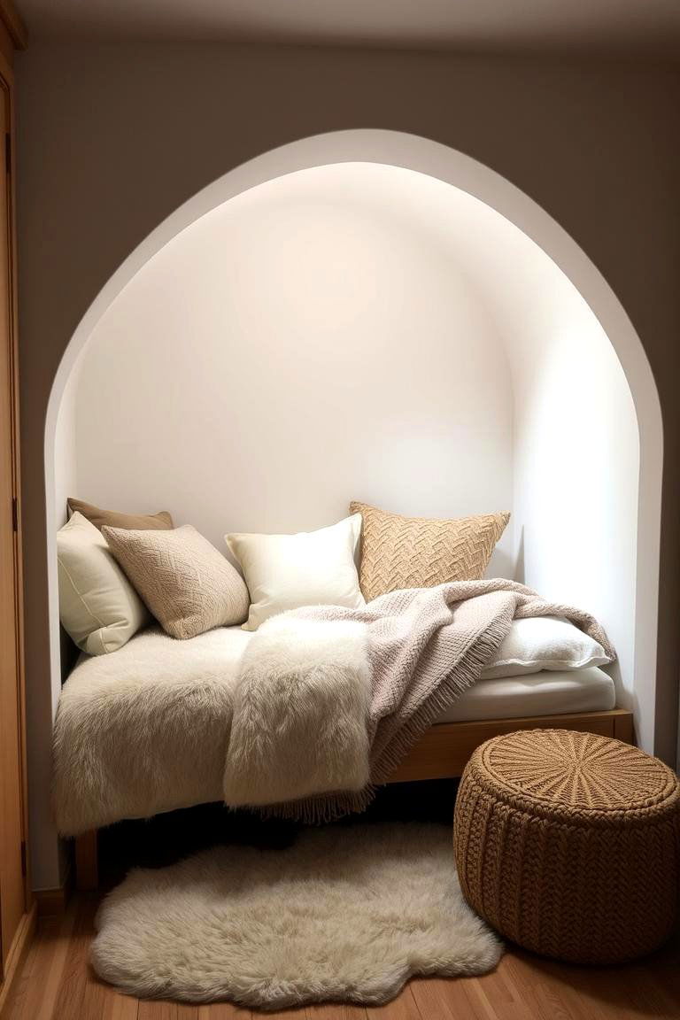 Cozy Nook Daybed with Soft Textures - 24 Daybed Ideas for Small Spaces