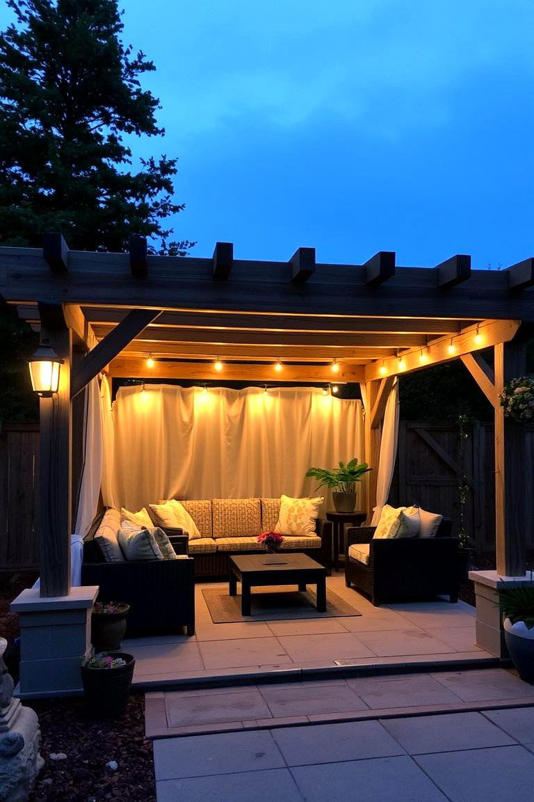 Cozy Nook Pergola - 24 Small Patio Pergola Ideas