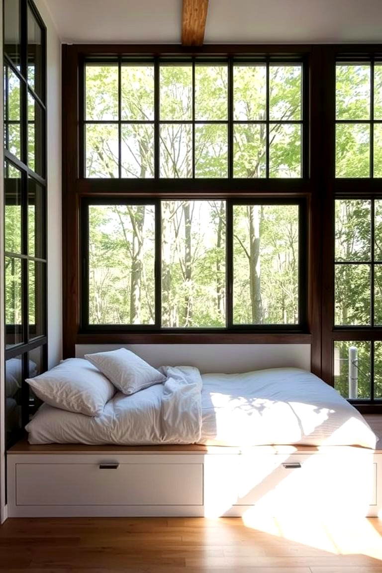 Cozy Nook Under a Window - 24 Bed Nook Ideas