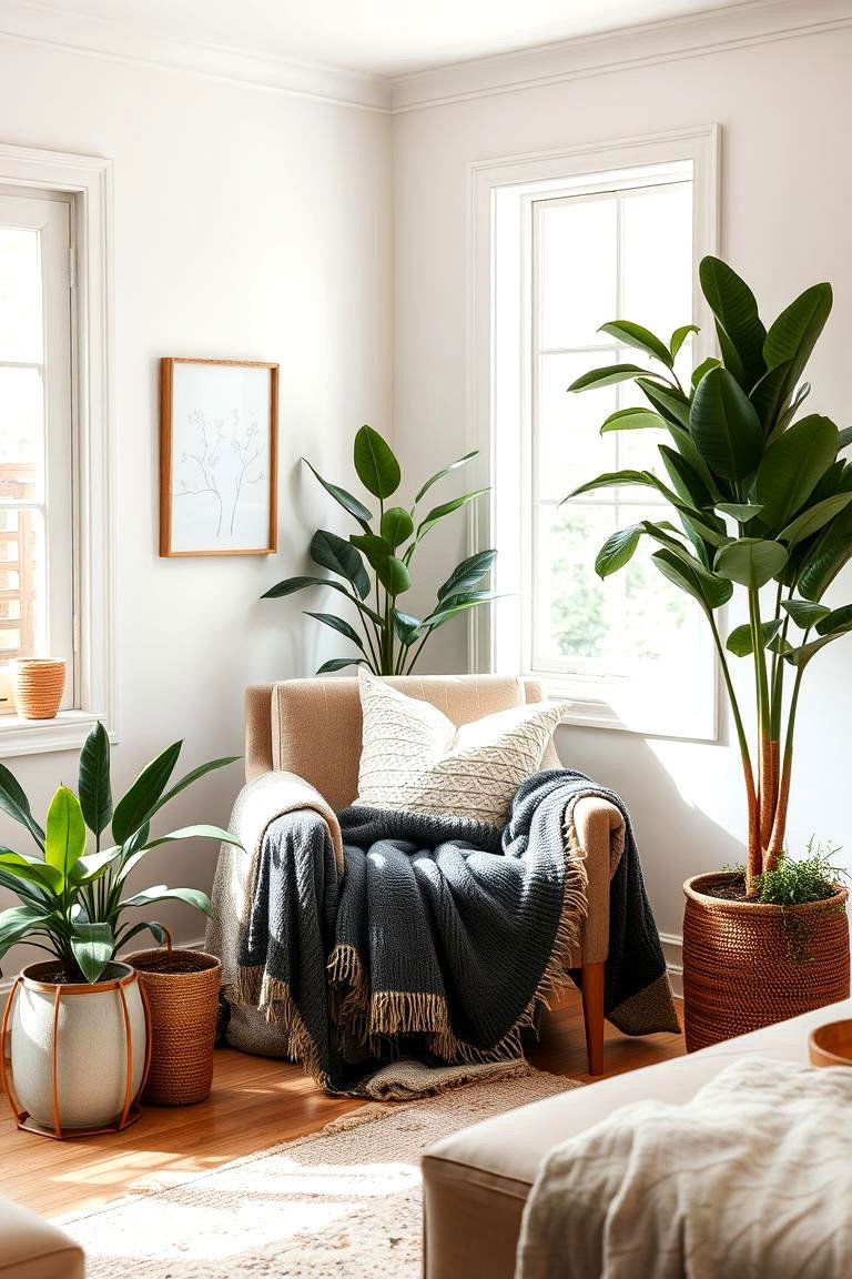 Cozy Nooks for Relaxation - 24 Neutral Boho Living Room Ideas