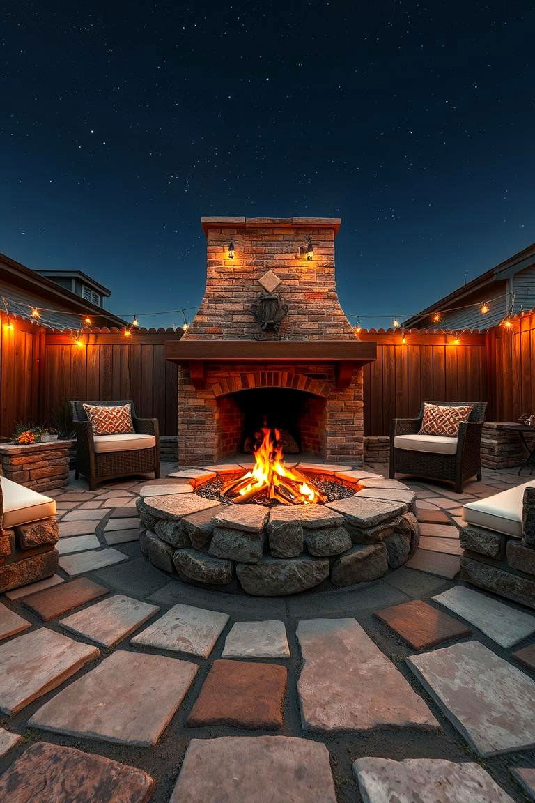 Cozy Outdoor Fire Pit - 24 Boho Garden Ideas