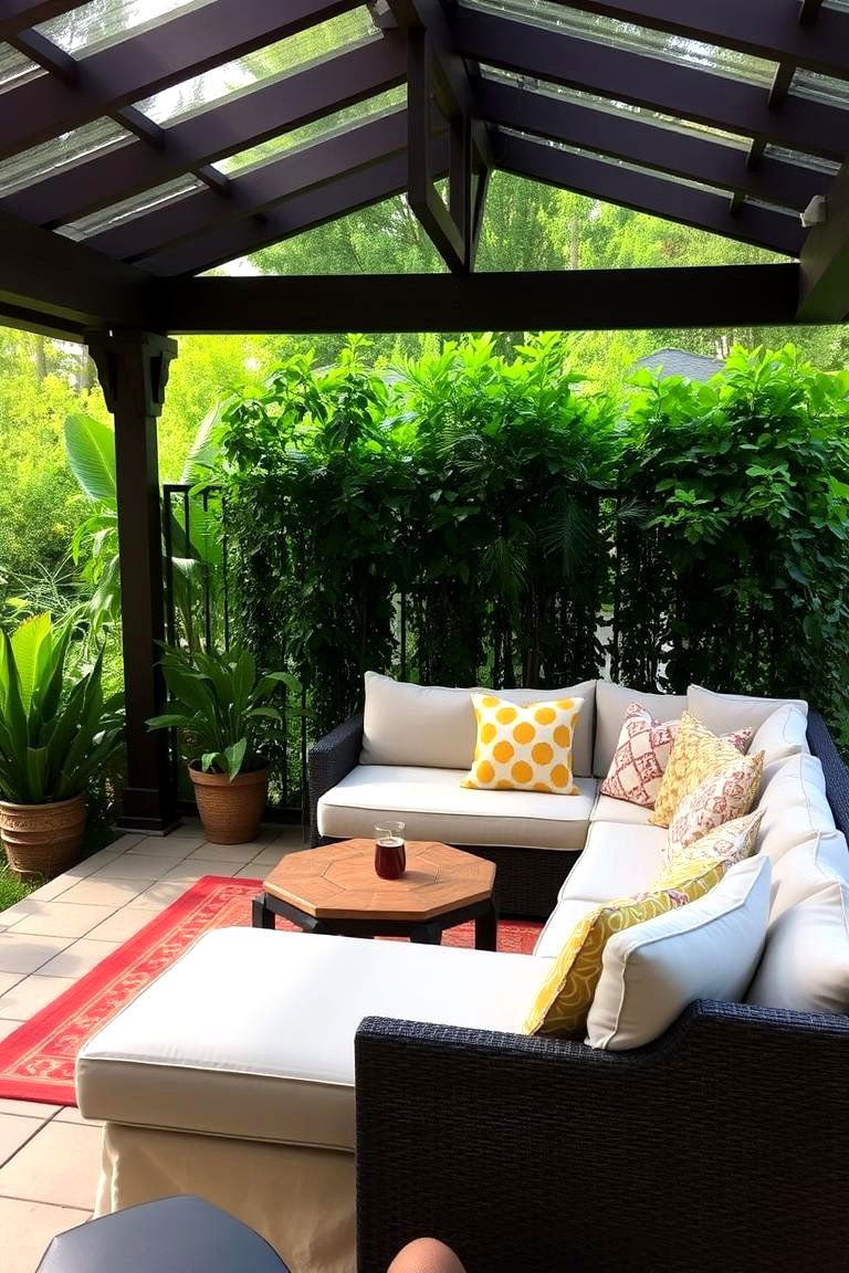 Cozy Outdoor Living Room - 24 Attached Covered Patio Ideas
