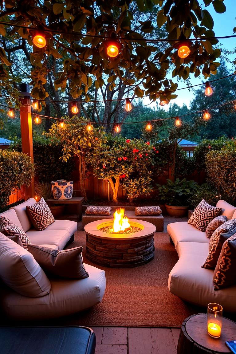 Cozy Outdoor Lounge Area - 24 Backyard Ideas