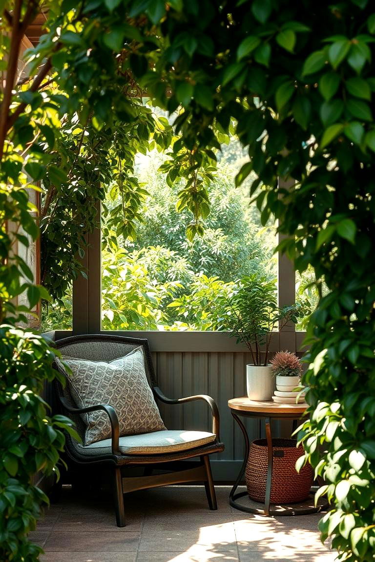 Cozy Outdoor Reading Nook - 24 Shady Garden Ideas