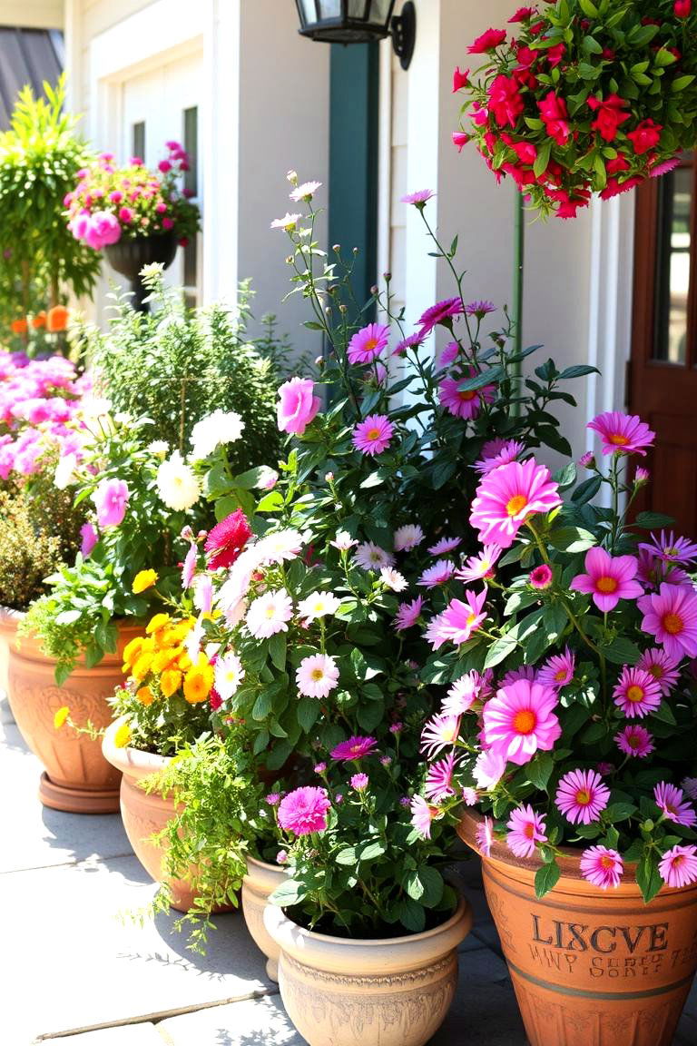 Cozy Patio Entertainer Garden - 24 Container Garden Ideas