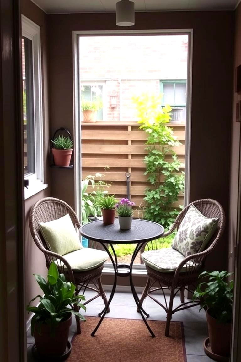 Cozy Patio Nook - 24 Small Backyard Landscaping Ideas