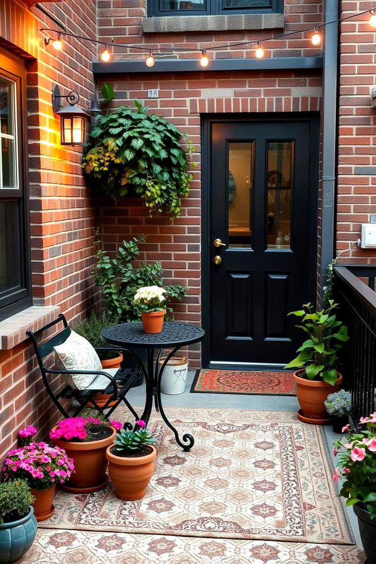 Cozy Patio Retreat - 24 Townhouse Backyard Ideas