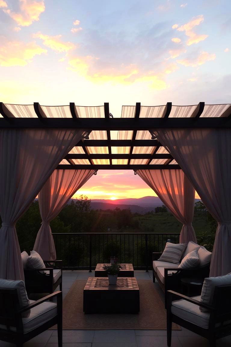 Cozy Pergola Enclosure - 24 Patio Enclosure Ideas
