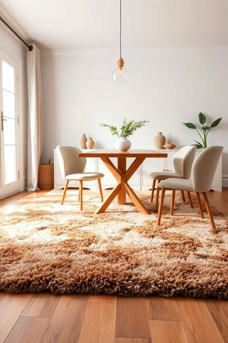 Cozy Plush Dining Room Rugs - 24 Dining Room Rug Ideas