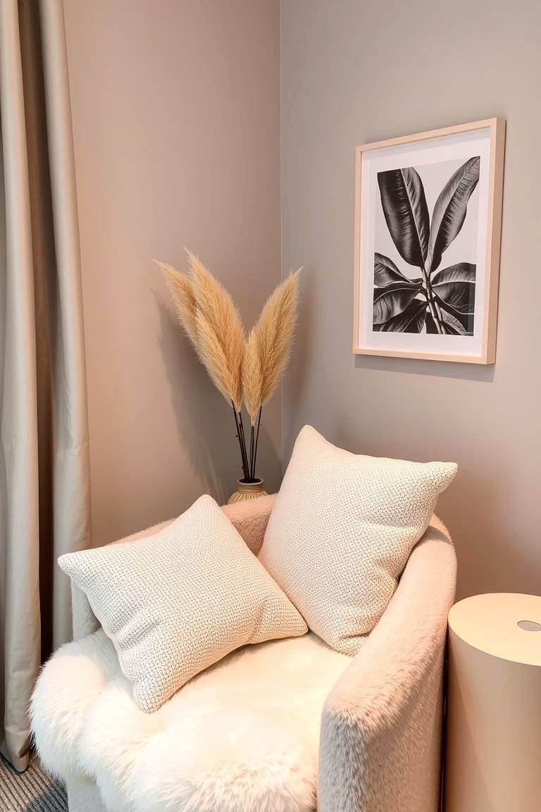 Cozy Plush Seating for Clients - 24 Esthetician Room Ideas