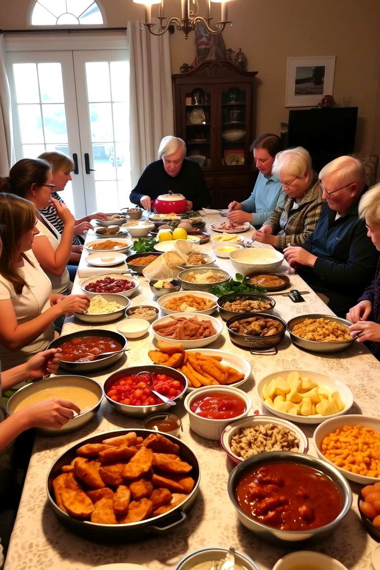 Cozy Potluck Gathering - 24 Wedding Rehearsal Dinner Ideas
