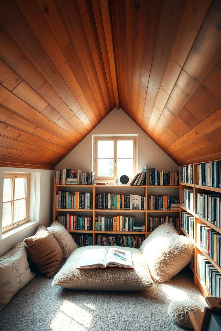 Cozy Reading Nook - 24 attic room ideas
