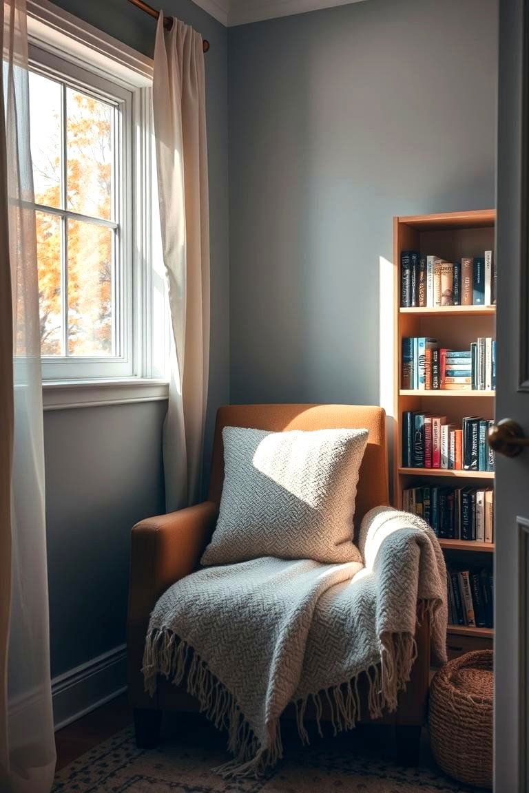 Cozy Reading Nook - 24 Fall Living Room Ideas