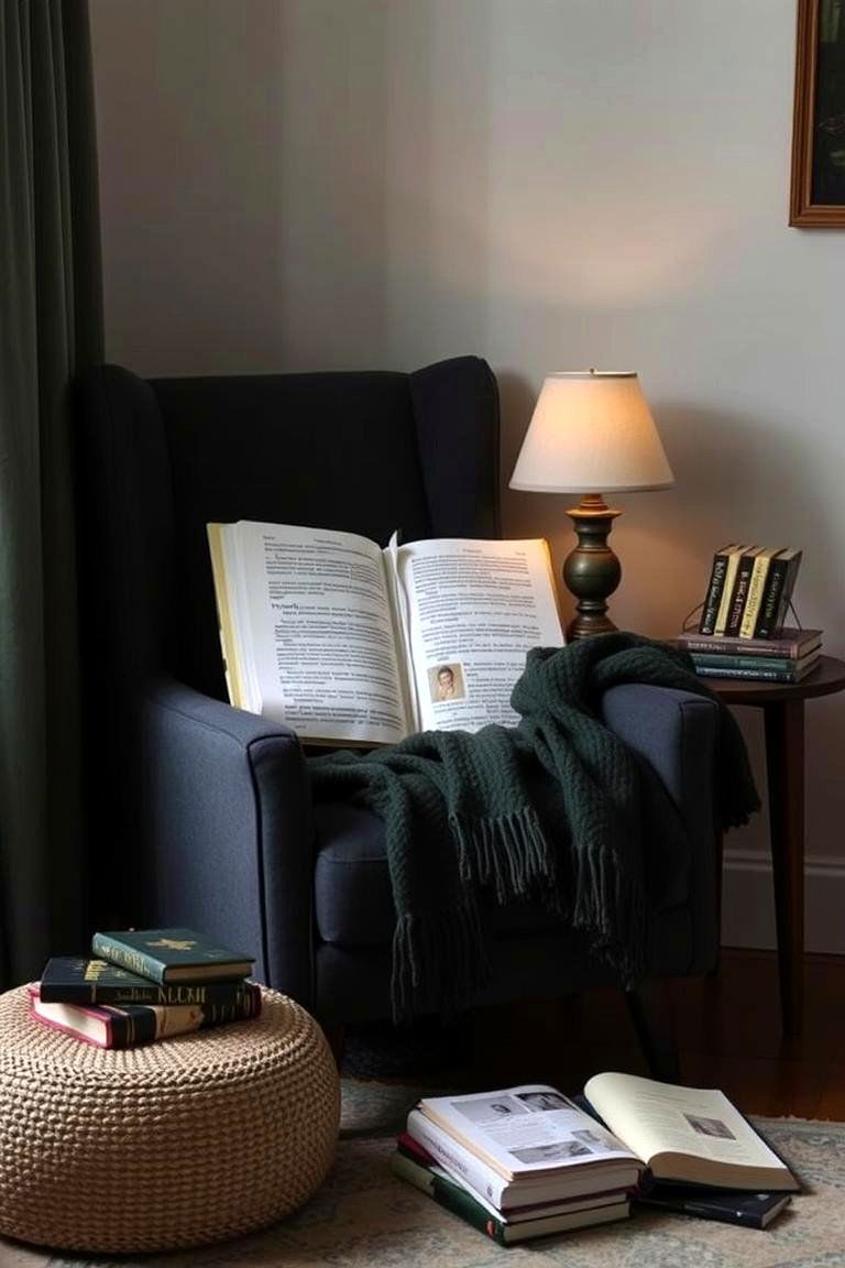 Cozy Reading Nook - 24 Grunge Aesthetic Room Decor Ideas