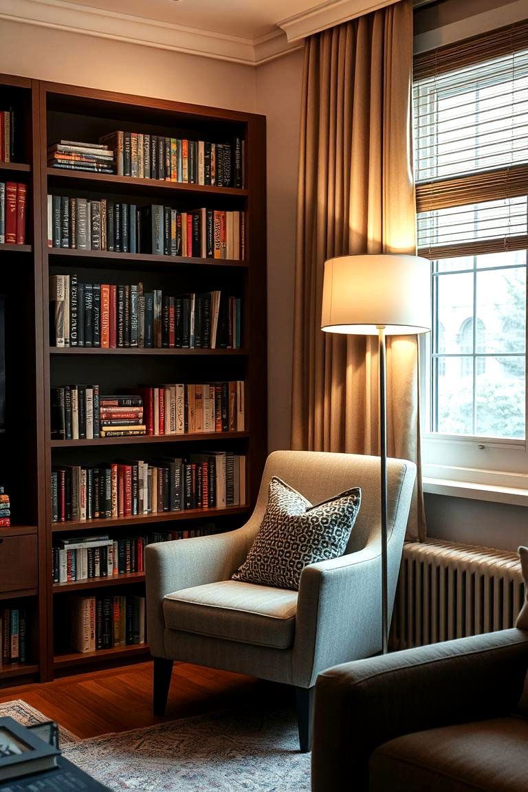 Cozy Reading Nook - 24 Modern Living Room Ideas