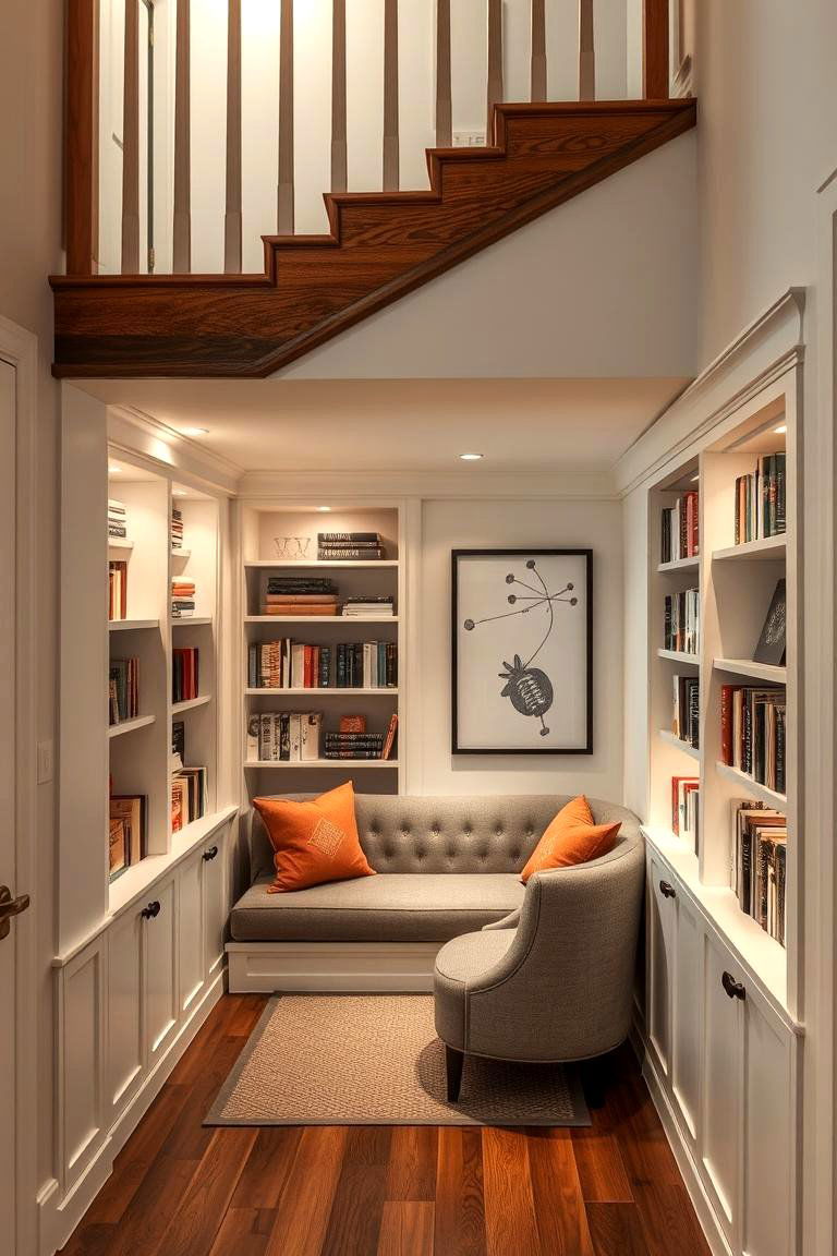 Cozy Reading Nook - 24 Under Stair Storage Ideas